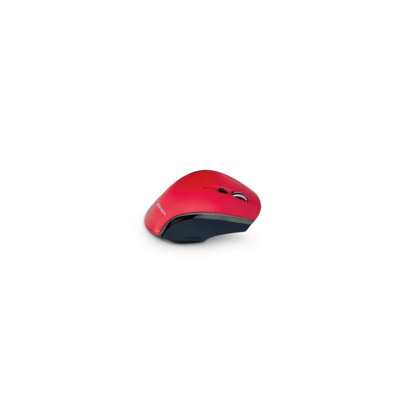 Mouse VERBATIM Inalámbrico Ergonómico de 8 botones Blue LED Control DPI . Rojo