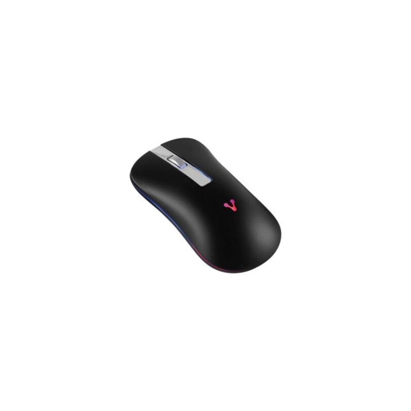 Mouse Vorago MO-305 Slim LED RGB Inalámbrico Recargable 800/1200/1600 dpi Color Negro