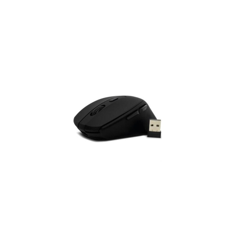 Mouse Vorago MO-306 Inalámbrico Iluminado 2400 dpi Recargable Color Negro