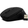 Mouse Vorago MO-306 Inalámbrico Iluminado 2400 dpi Recargable Color Negro