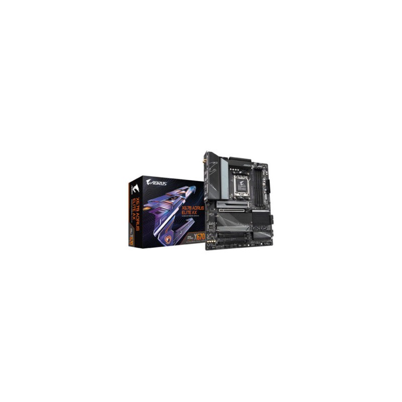 Tarjeta Madre Gigabyte X670 Aorus Elite AX 4xDDR5 128GB 8000Mhz PCIe 4 0 M 2 HDMI S AM5 7000 Series Ryzen ATX Wi Fi 6E