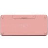 Teclado Bluetooth Logitech Pebble Keys 2 K380S Emparejamiento Multidispositivo Inalámbrico Color Rosa