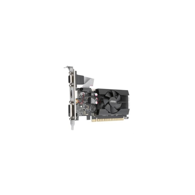Tarjeta de Video MSI GeForce GT710 2GB Low Profile Single Fan DDR3 PCIe 2.0 1xHDMI 1xDVI-D 1xD-SUB