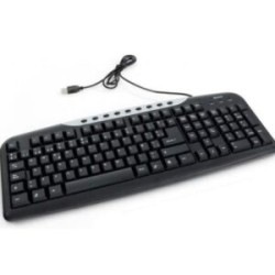 Teclado VERBATIM Multimedia Alámbrico USB – Negro
