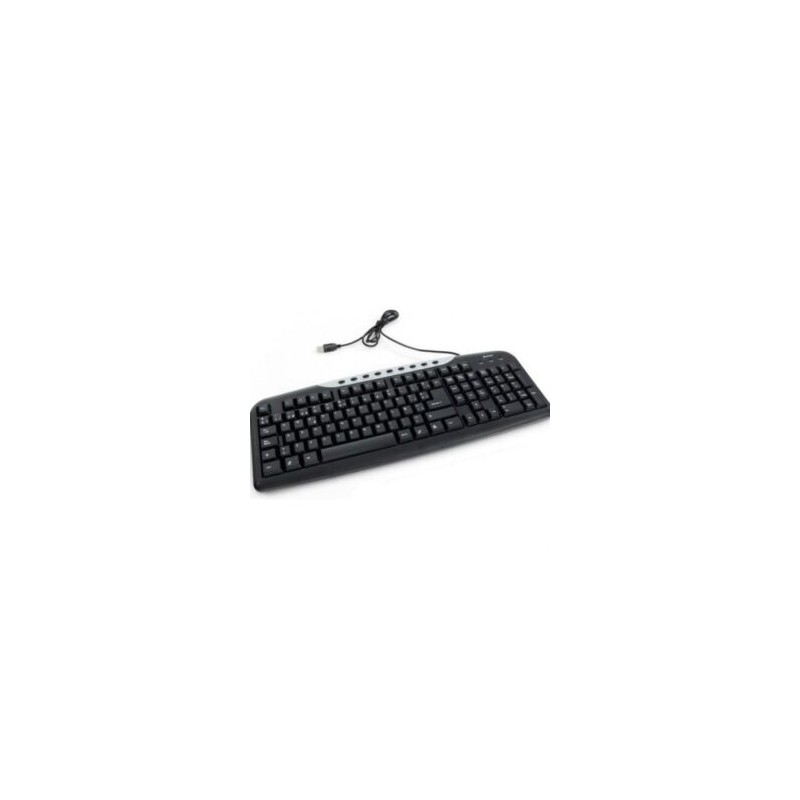 Teclado VERBATIM Multimedia Alámbrico USB – Negro