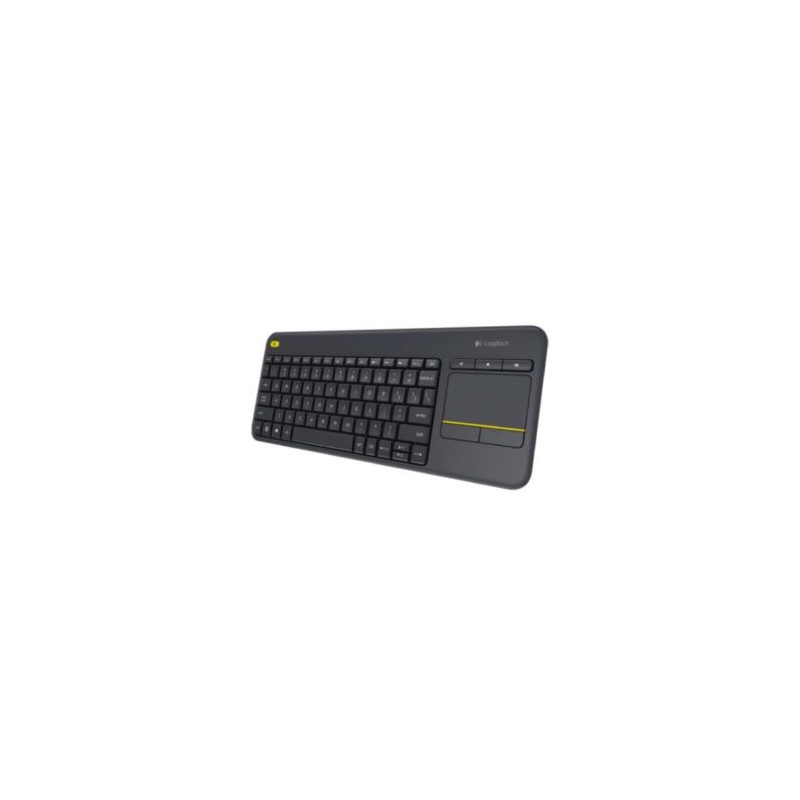 Teclado Logitech K400 Plus Inalámbrico C/TouchPad Color Negro