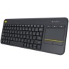 Teclado Logitech K400 Plus Inalámbrico C/TouchPad Color Negro