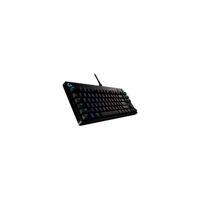 Teclado Logitech Mecánico Gaming Pro Iluminación RGB Color Negro