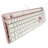 Teclado Mecánico Game Factor KBG400 Retroiluminado Switch Rojo USB Rosa