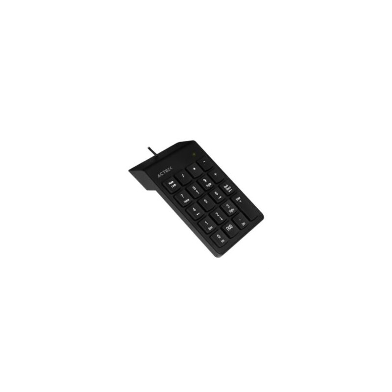 Teclado Numérico Acteck Inspire TN220 Alámbrico Delgado y Compacto USB Color Negro