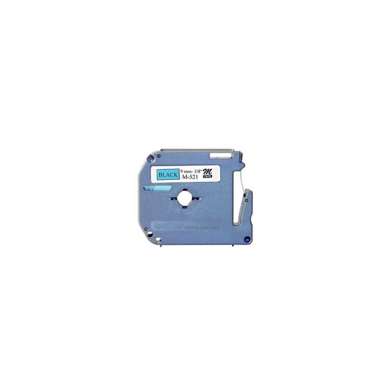 Cinta Brother M521 Negro sobre Azul 9mmx8m PT85