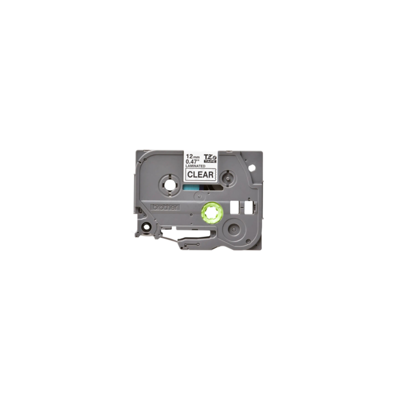 Cinta Brother TZ-131 Laminada Negro sobre Transparente 12mmx8m PT300/310B/330/530