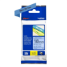 Cinta Brother TZE541 Laminada Texto Negro Sobre Fondo Azul 18mmx8m