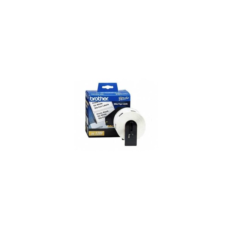 Etiquetas Brother DK1209 Precortada Papel Blanco 28.9mmx62mm 800 Etiquetas