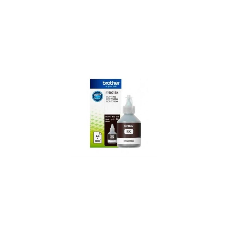 Tinta Brother BT6001BK Rendimiento Ultra 6000 Páginas Color Negro