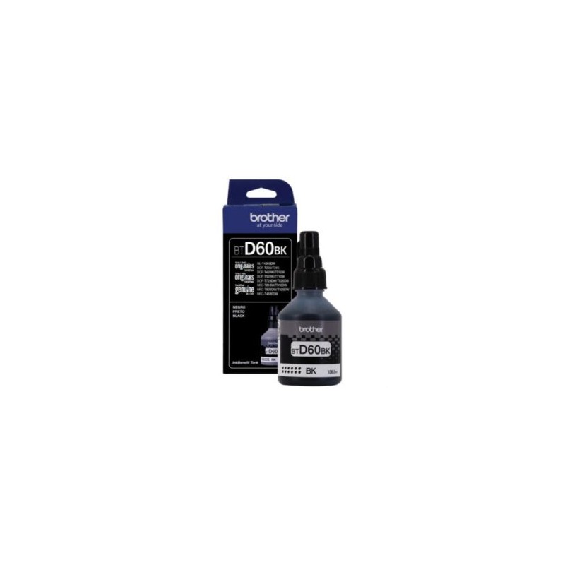 Tinta Brother BTD60BK Rendimiento 6500 Páginas DCPT310/DCPT510W Color Negro