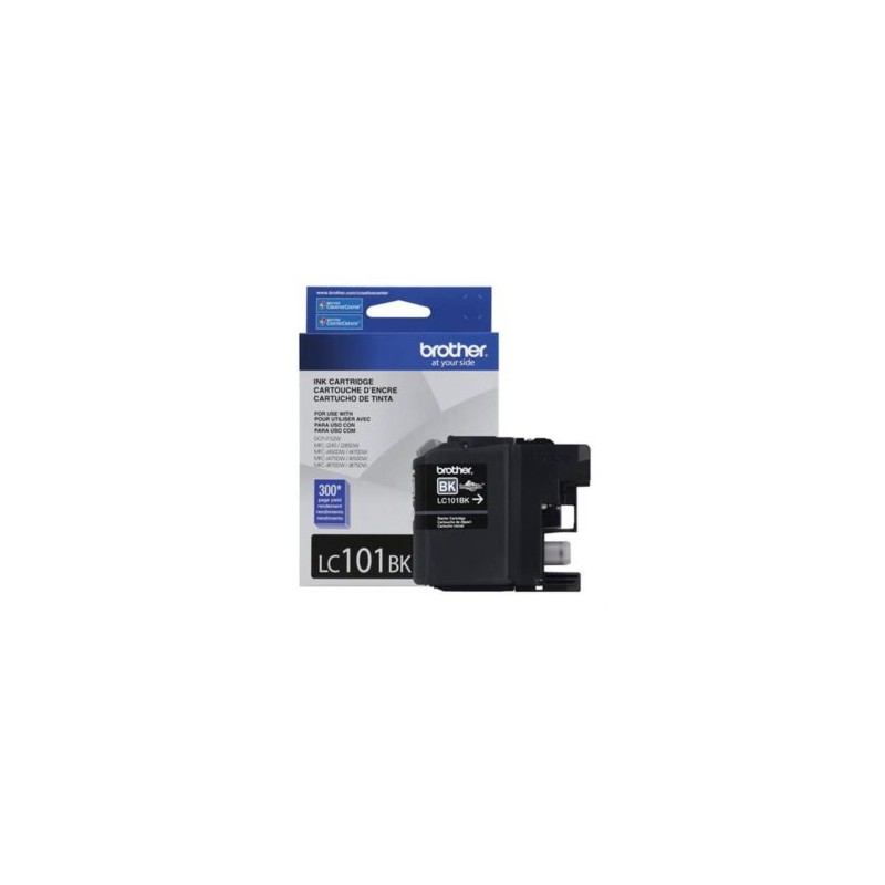 Tinta Brother LC101BK Rendimiento 300 Páginas DCPJ152/MFCJ470DW Color Negro