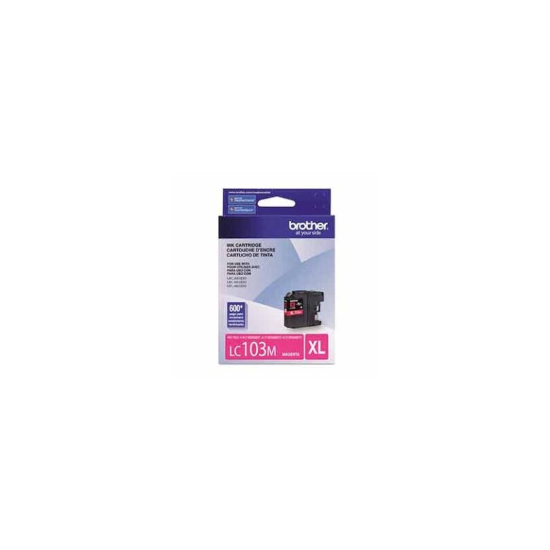 Tinta Brother LC103M Rendimiento 600 Páginas Color Magenta