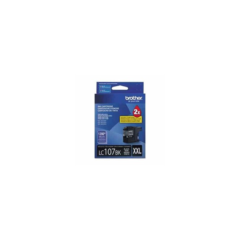 Tinta Brother LC107BK Rendimiento 1200 Páginas Color Negro