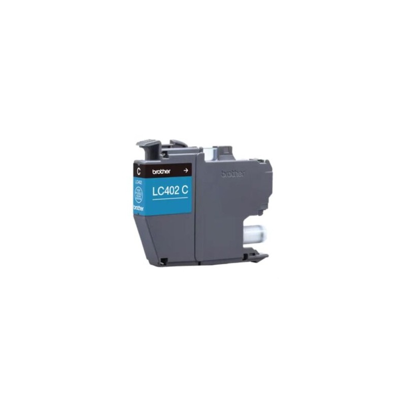 Tinta Brother LC402C Alto Rendimiento Hasta 550 Páginas Color Cian
