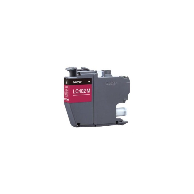 Tinta Brother LC402M Alto Rendimiento Hasta 550 Páginas Color Magenta