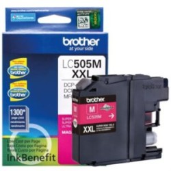 Tinta Brother LC505M Súper Alto Rendimiento Hasta 1300 Páginas Color Magenta