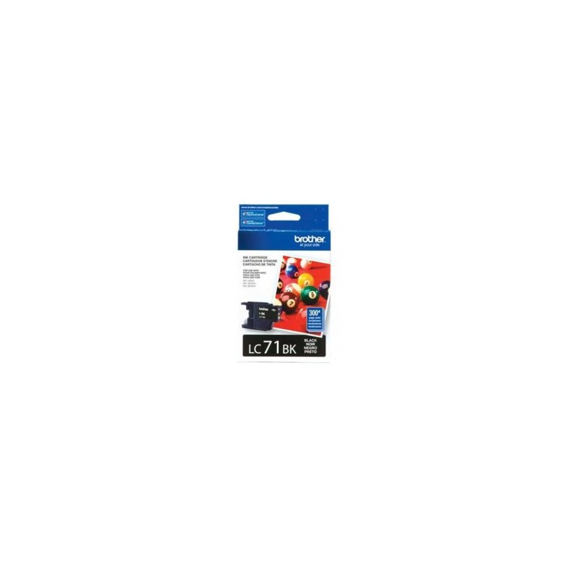 Tinta Brother LC71BK Rendimiento 300 Páginas Color Negro