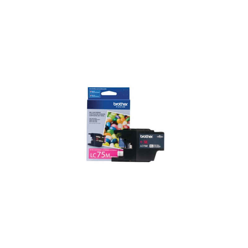 Tinta Brother LC75M Rendimiento 600 Páginas MFCJ6710 Color Magenta