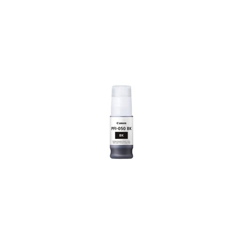 Tinta Canon PFI-050 BK a Base de Pigmentos 70ml para imagePROGRAF TC-20 Color Negro