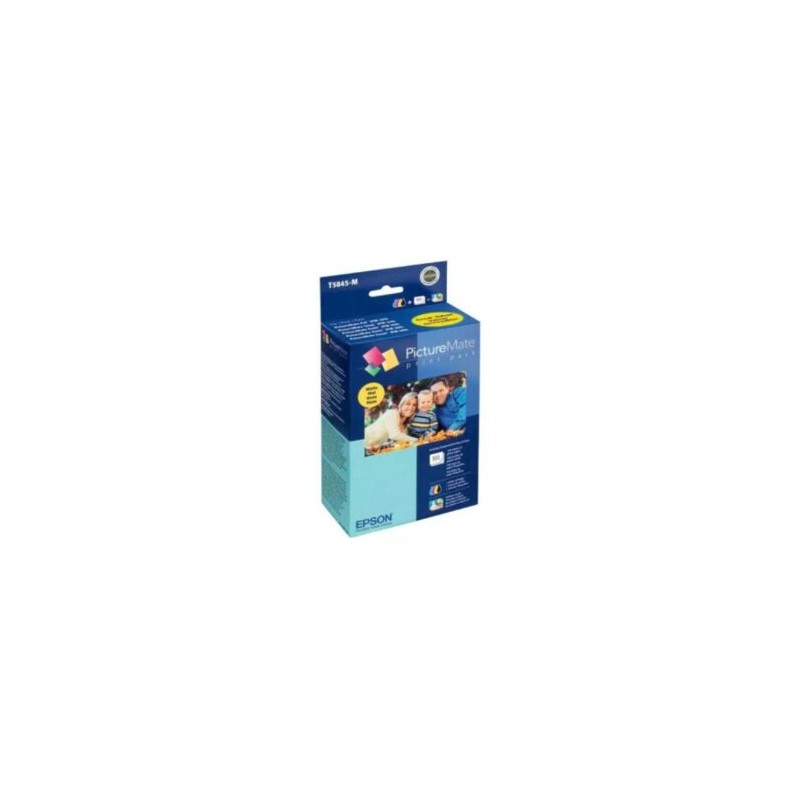 Tinta Epson Picture Mate Print Pack T5845-M 100 Hojas 4 Colores