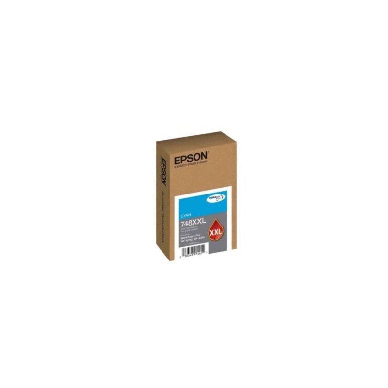 Tinta Epson T748XXL Capacidad Extra Alta WF-6090/WF-6590 Color Cian