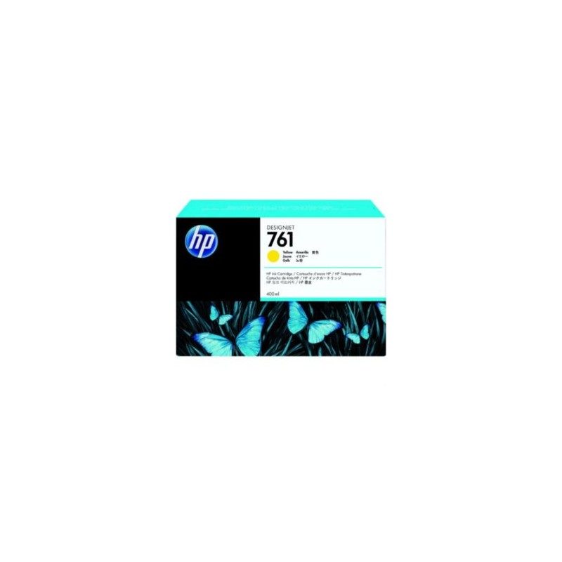 TINTA HP LF 761 AMARILLO T7100 DESIGNJET 400ML