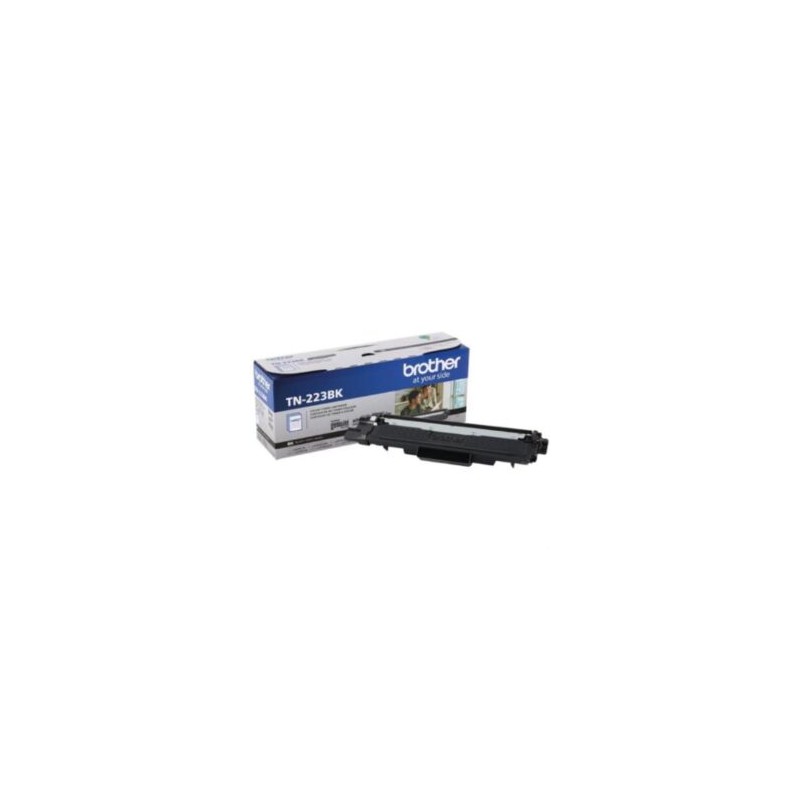 Tóner Brother Genuine TN-223BK Rendimiento Estándar 1400 Páginas Color Negro