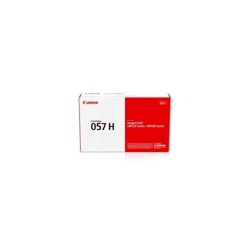 Tóner Canon Cartridge 057H Alta Capacidad 10K Páginas Color Negro