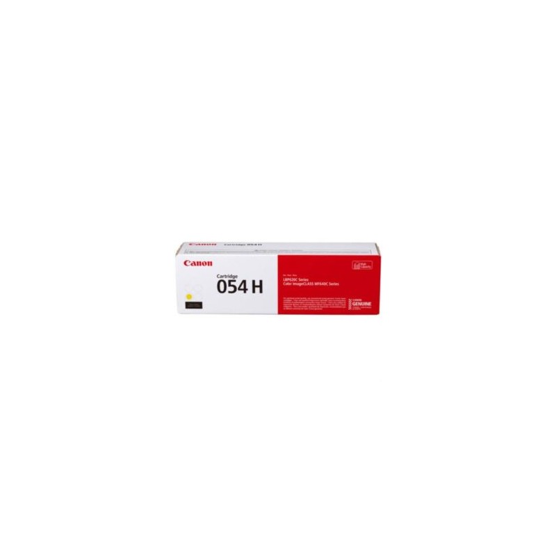 Tóner Canon Cartridge 054H 2300 Páginas Color Amarillo