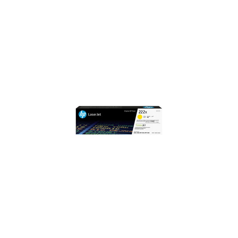 Toner HP LaserJet 222X Amarillo
