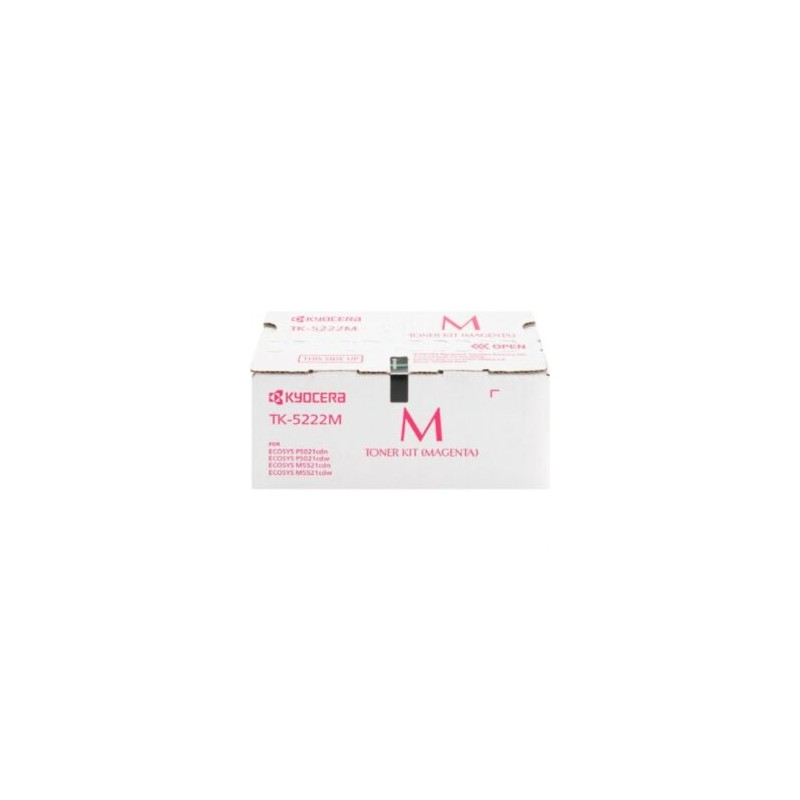 Tóner Kyocera TK-5222M 1.2K Páginas Compatible P5021cdn/P5021cdw/M5521cdn/M5521cdw Color Magenta