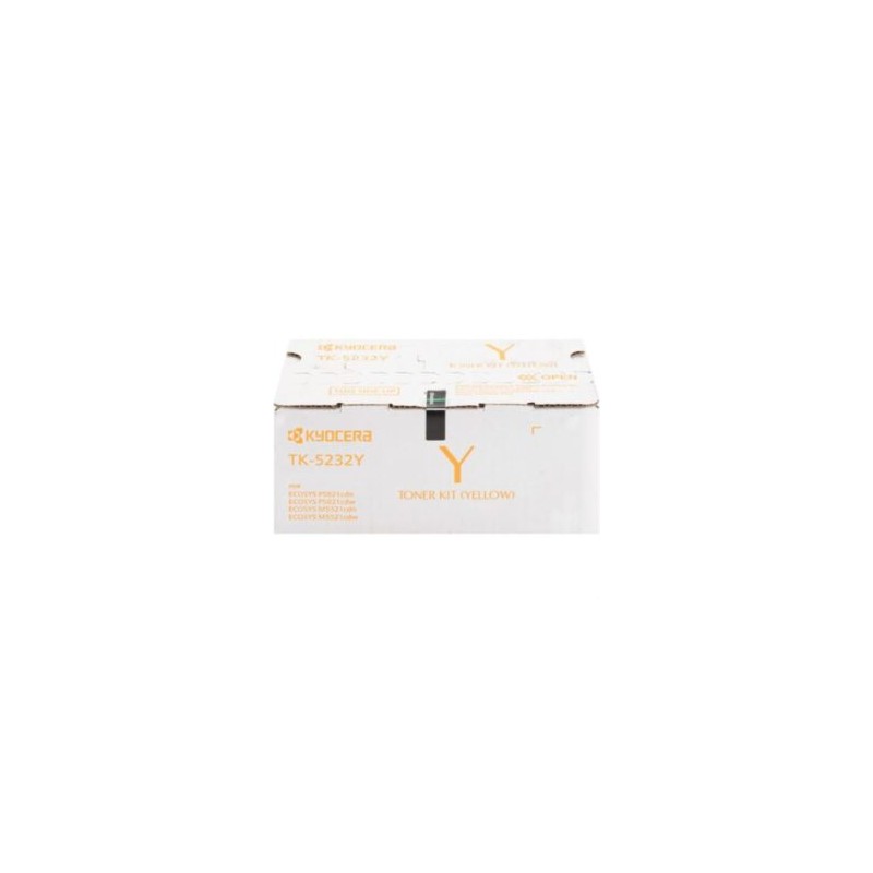 Tóner Kyocera TK-5232Y Alta Capacidad 2.2K Páginas Compatible P5021cdn/P5021cdw/M5521cdn/M5521cdw Color Amarillo
