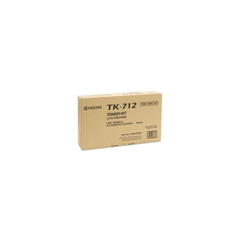 Tóner Kyocera TK-712 40K Páginas Compatible FS-9130DN/9530DN Color Negro