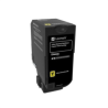 Tóner Lexmark Rendimiento Estándar Programa Retorno CS720DE Color Amarillo